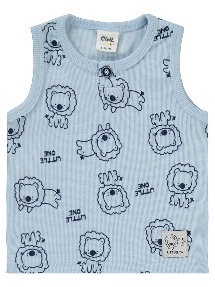 Civil Baby Aslan Empirmeli 6-18 Ay Takım - Mavi