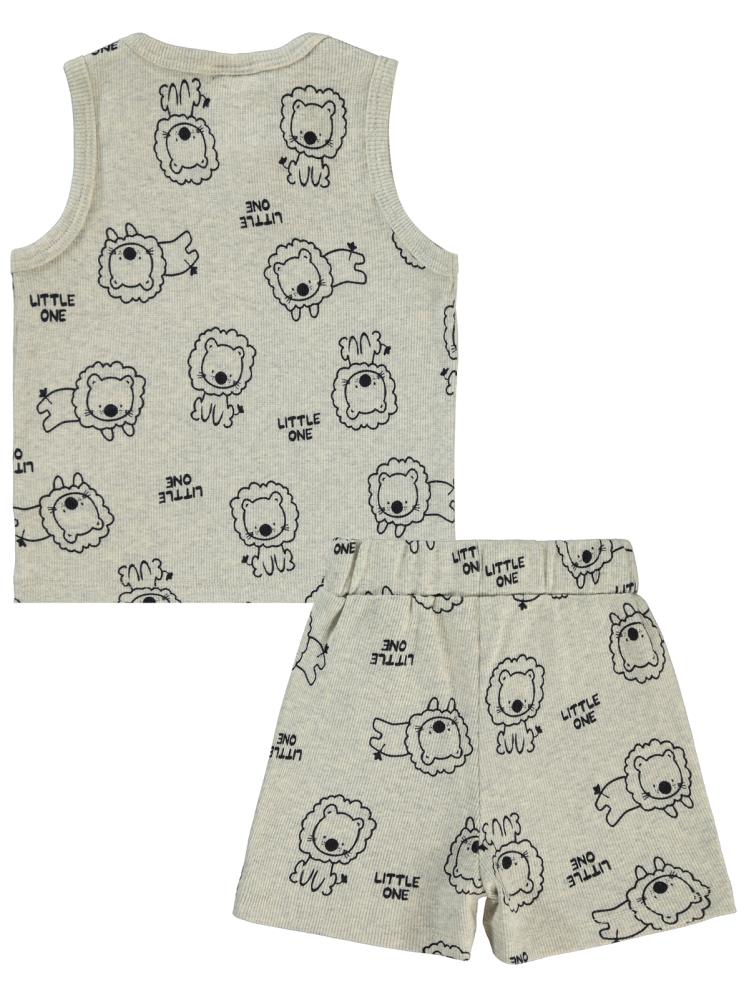 Civil Baby Aslan Empirmeli 6-18 Ay Takım - Gri