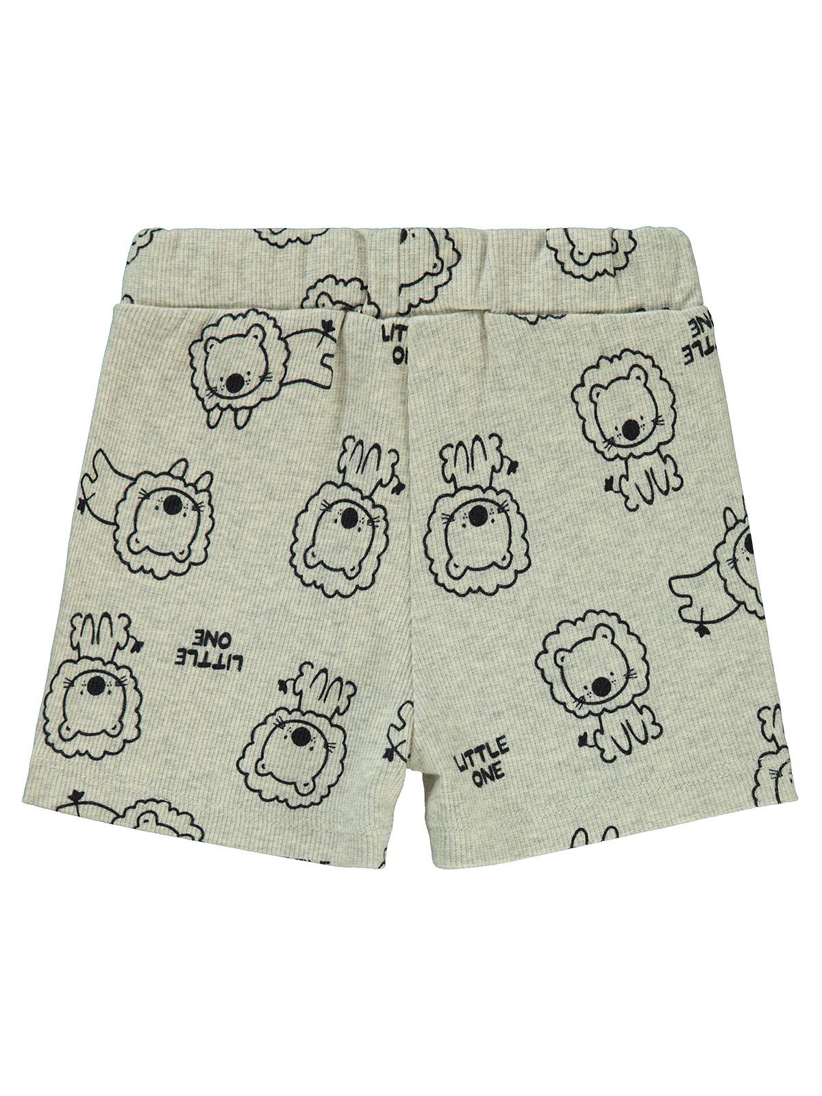 Civil Baby Aslan Empirmeli 6-18 Ay Şort - Gri