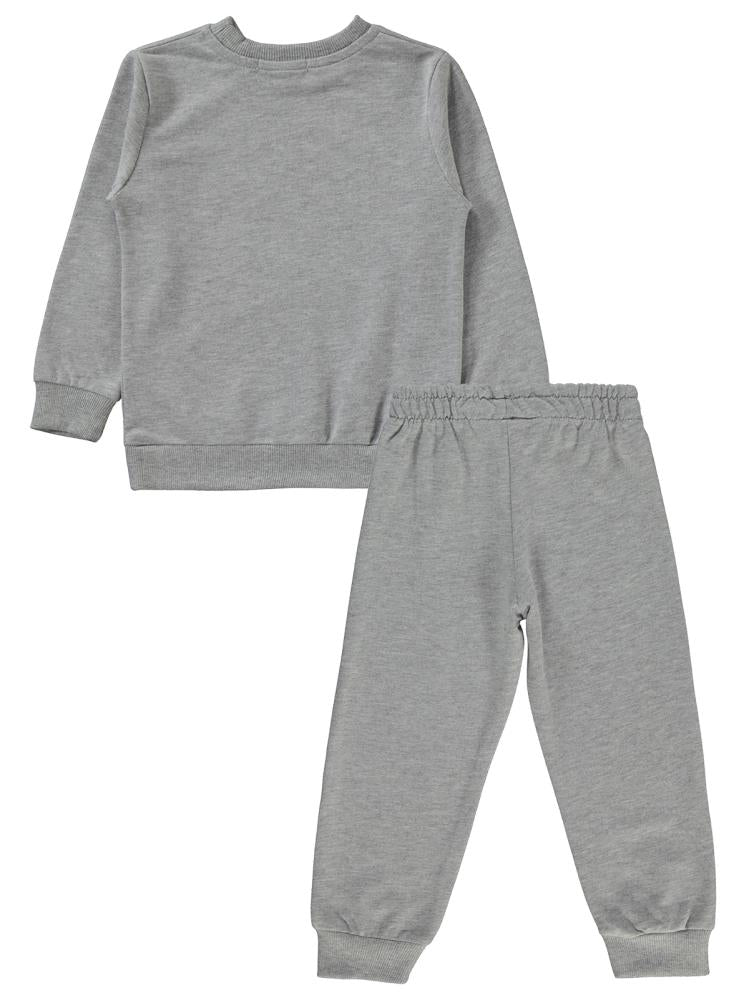 Civil Boys Cvl Baskılı 2-5 Yaş Eşofman Takımı - Gri
