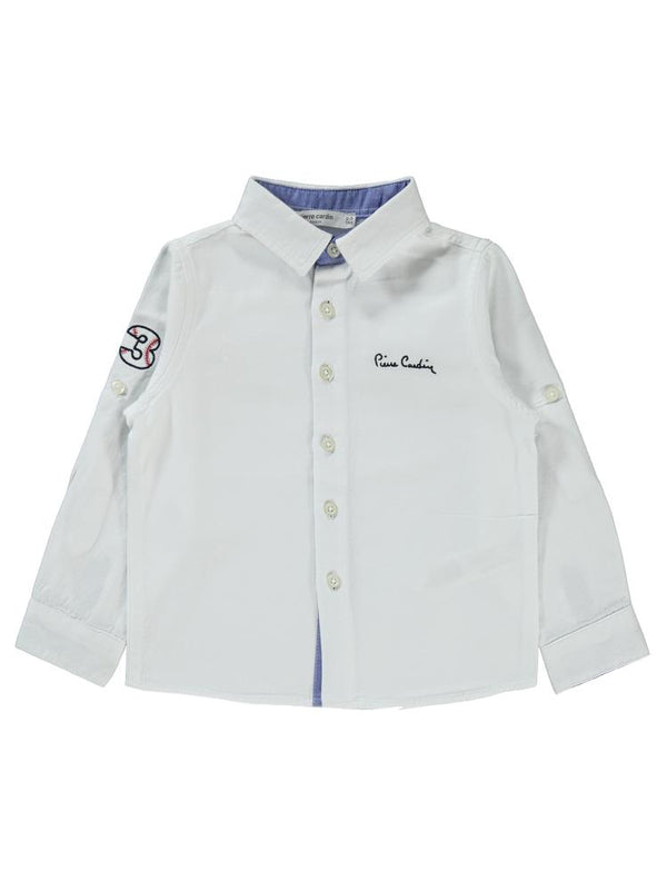 Pierre Cardin Garnili 2-5 Yaş Gömlek - Beyaz