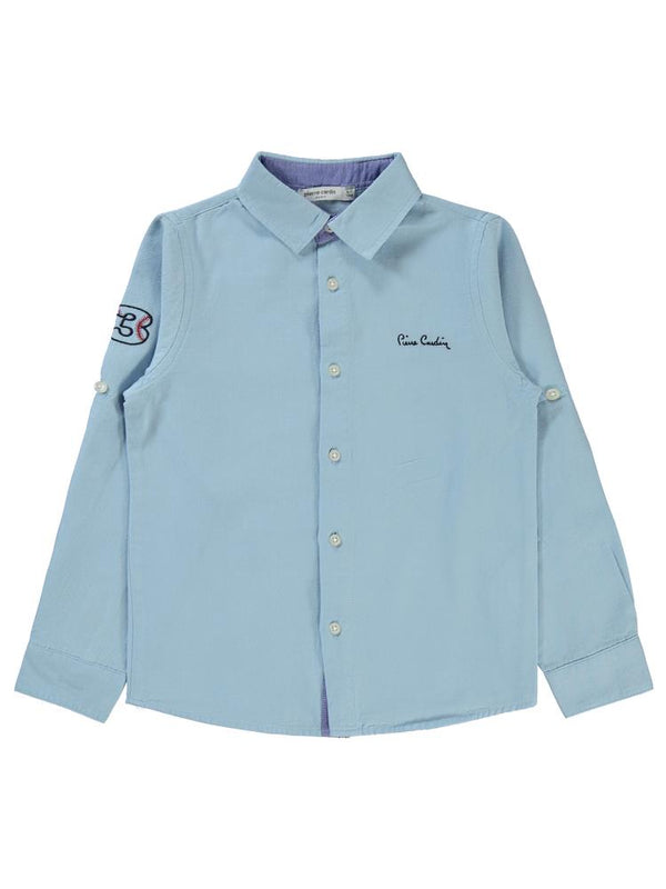Pierre Cardin Garnili 6-9 Yaş Gömlek - Mavi