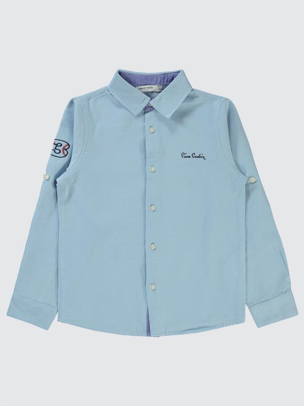 Pierre Cardin Garnili 10-12 Yaş Gömlek - Mavi