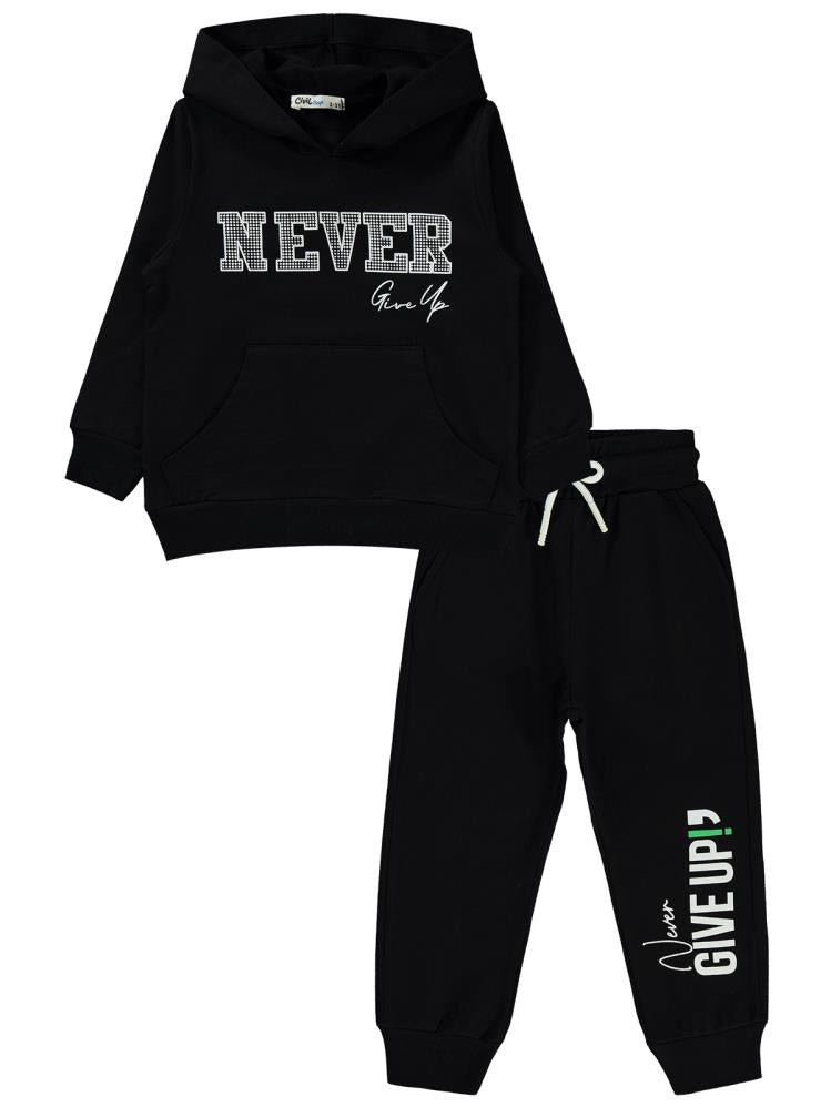 Civil Boys Basic 2'li 2-5 Yaş Eşofman Takımı - Siyah