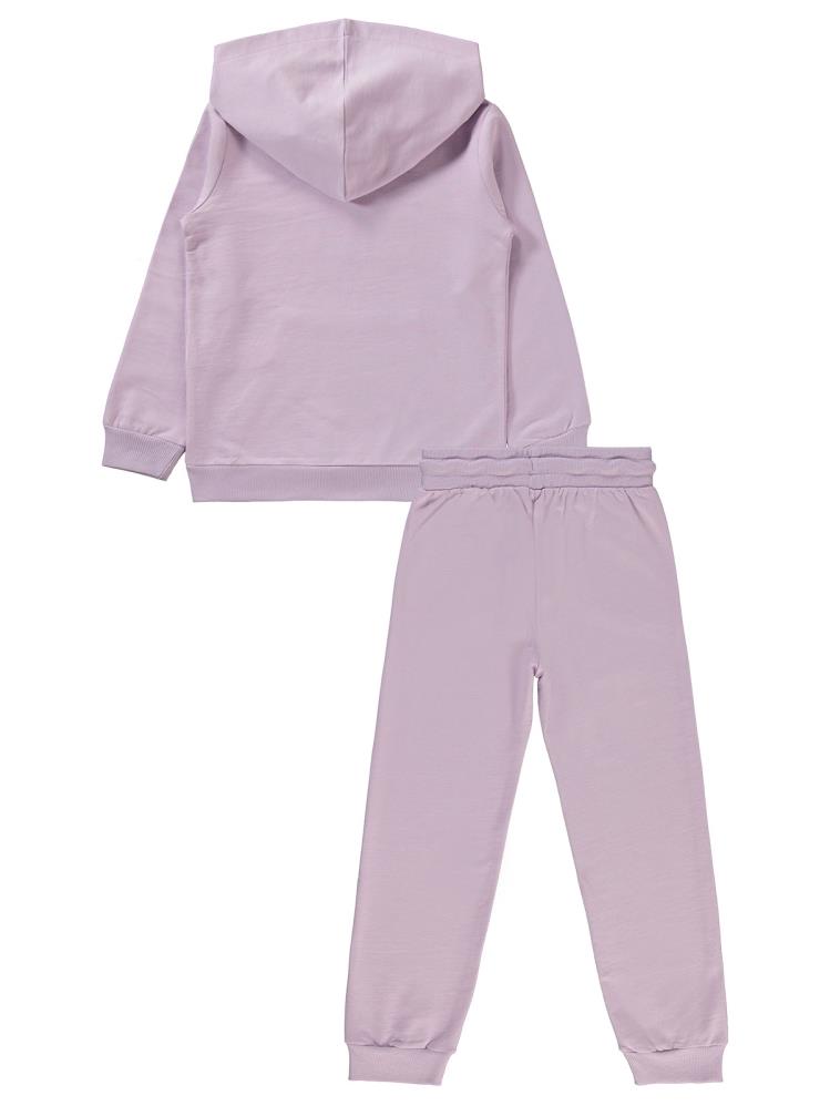 Civil Girls Basic 2'li 6-9 Yaş Eşofman Takımı - Lila