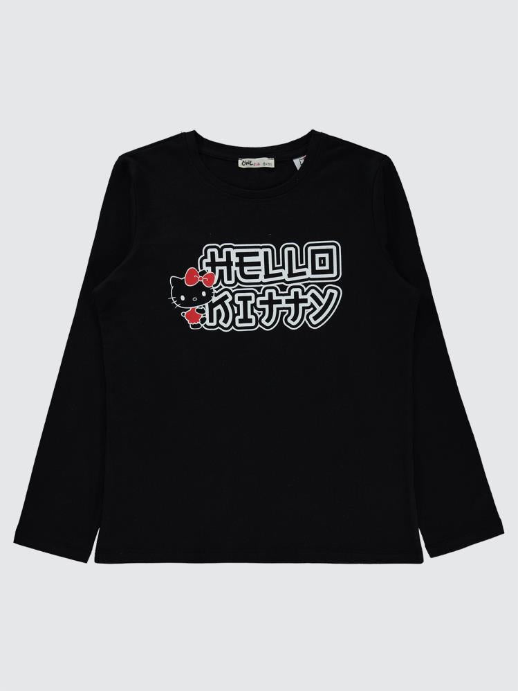 Civil Girls Sanrio Hello Kitty 10-13 Yaş Sweatshirt - Siyah