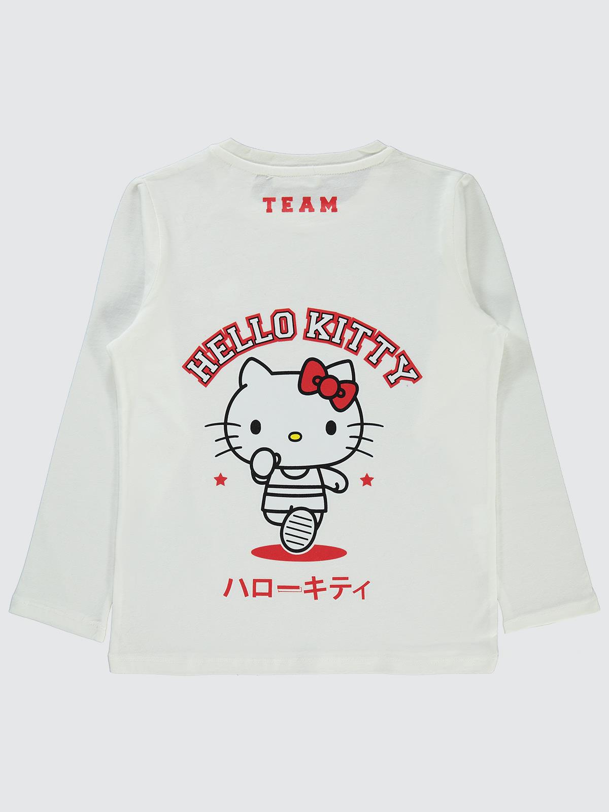 Hello Kitty 6-9 Yaş Sweatshirt - Ekru