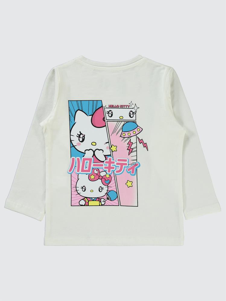 Civil Girls Sanrio Hello Kitty 2-5 Yaş Sweatshirt - Ekru
