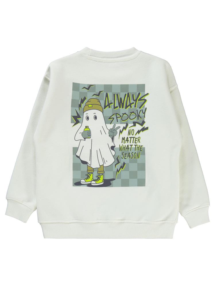 Civil Boys Dama Sweat 6-9 Yaş Sweatshirt - Beyaz