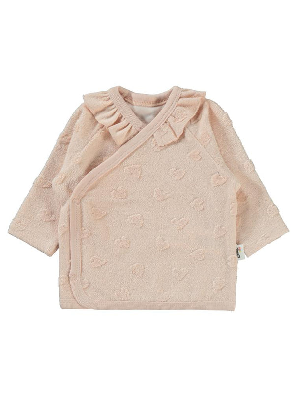 Civil Baby Kalp Jakarlı Zıbın Takımları - Pudra