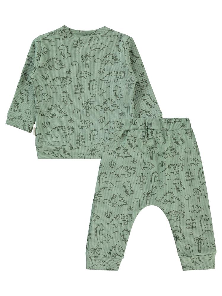 Civil Baby Dinozor Empirme 6-18 Ay Takım - Haki