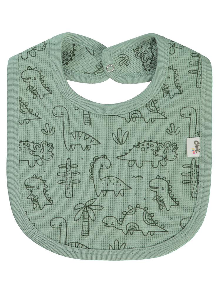 Civil Baby Dinozor Empirme Mama Önlüğü - Haki