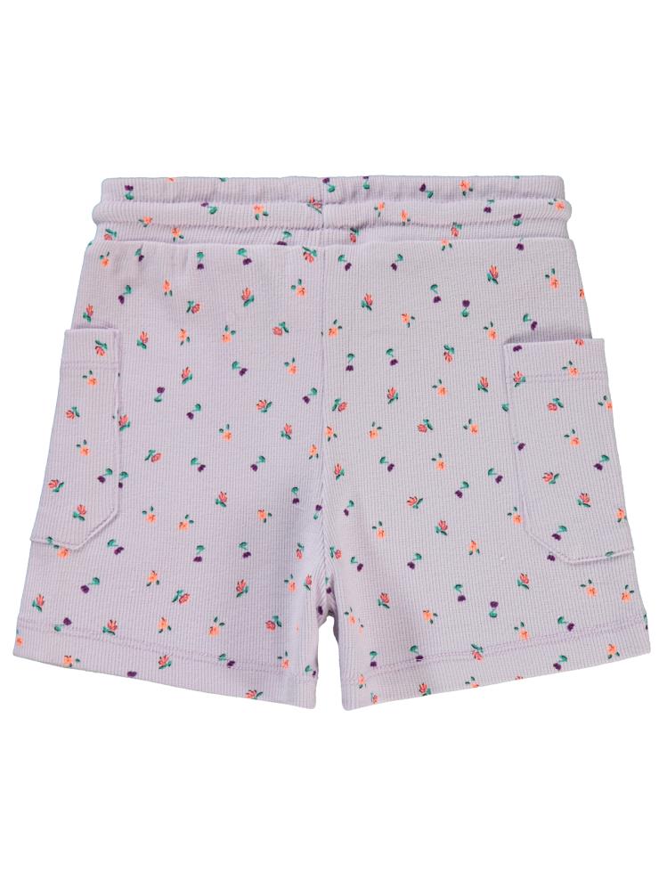 Civil Girls Lale Baskılı 2-5 Yaş Şort - Lila