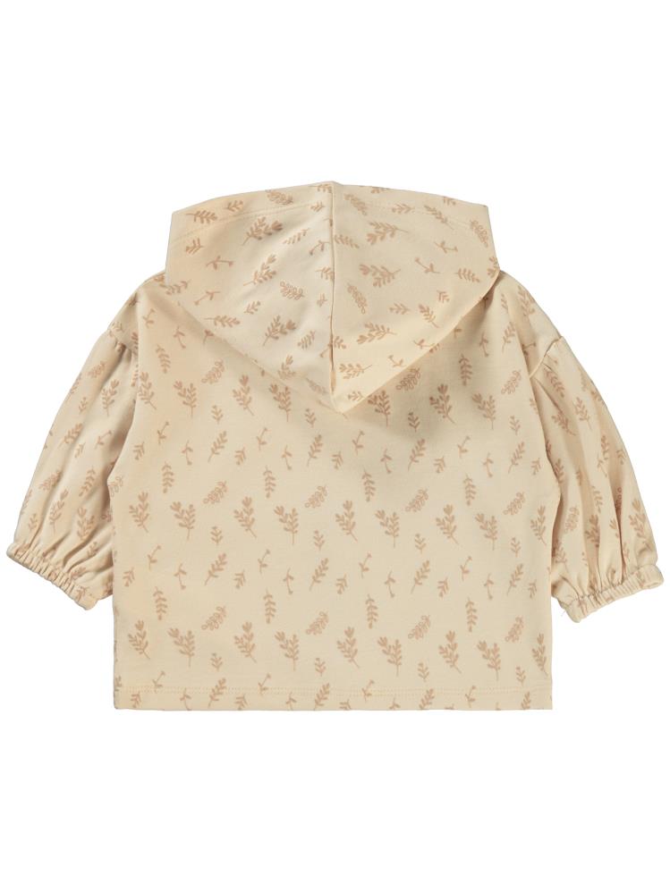 Civil Baby Kabartmalı Yaprak Empirme 6-18 Ay Hırka - Fil Dişi