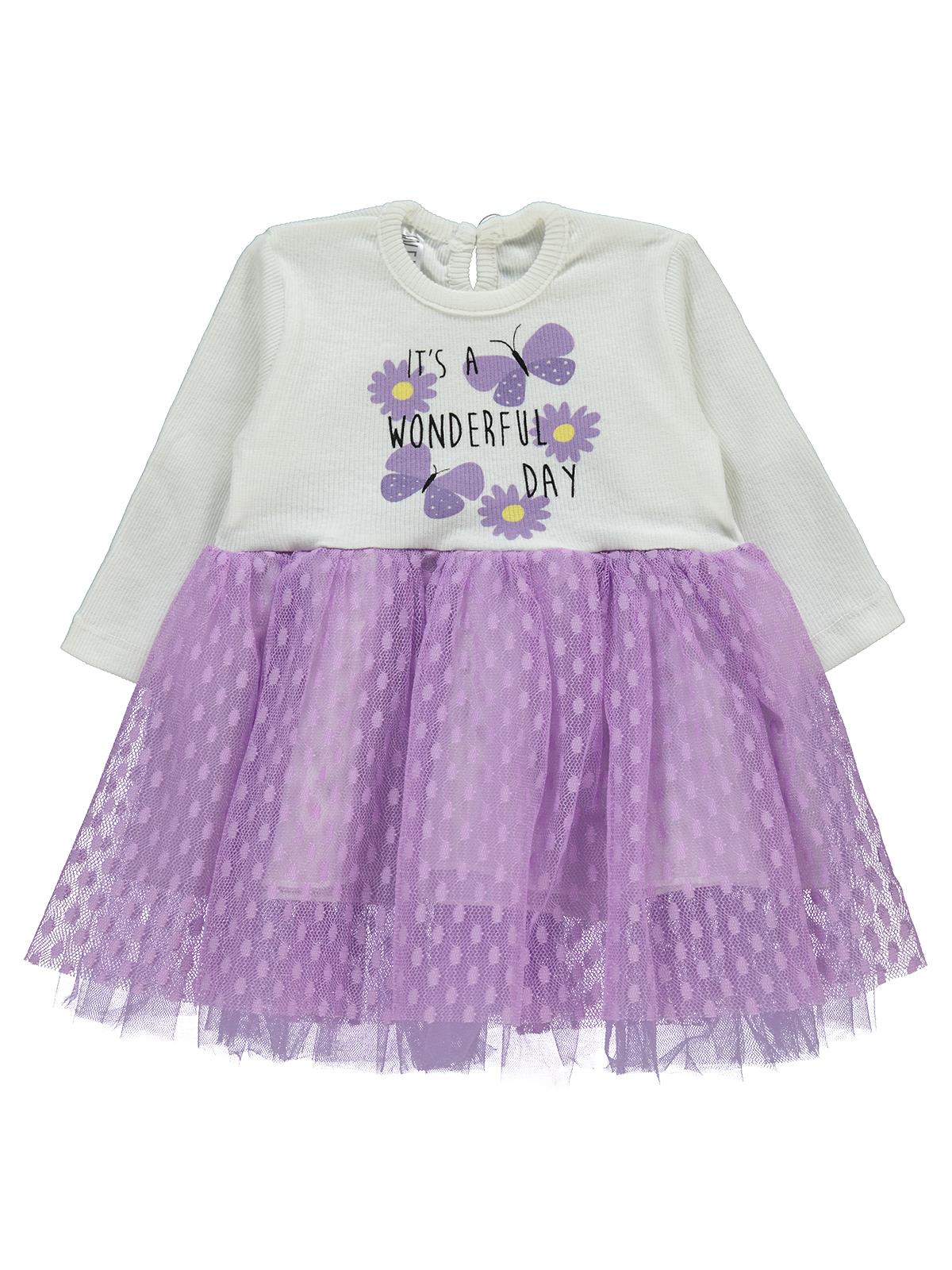 Welkin Tüllü 6-18 Ay Elbise - Lila