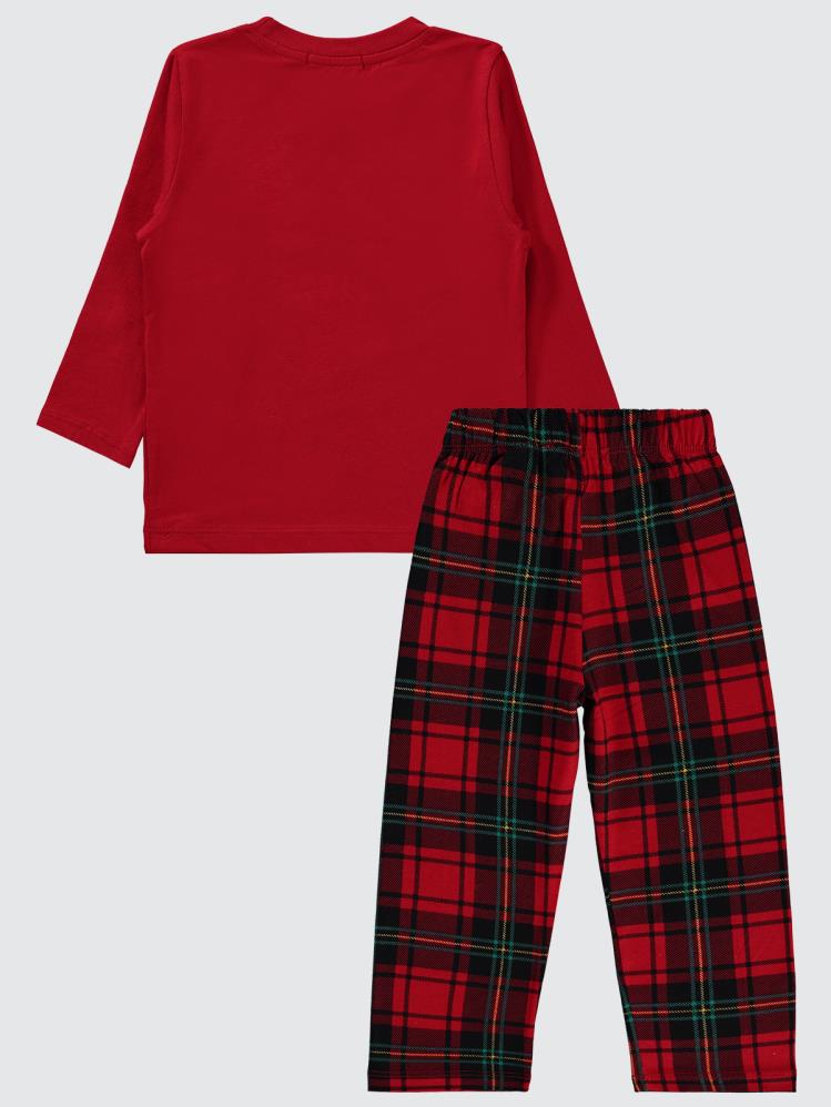 Civil Boys Keep Cosy Baskılı 2-5 Yaş Pijama Takımı - Kırmızı