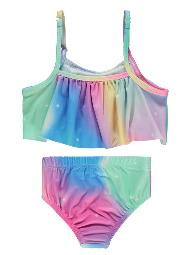 Civil Girls Batik Desen 2-12 Yaş Mayo Set - Mavi