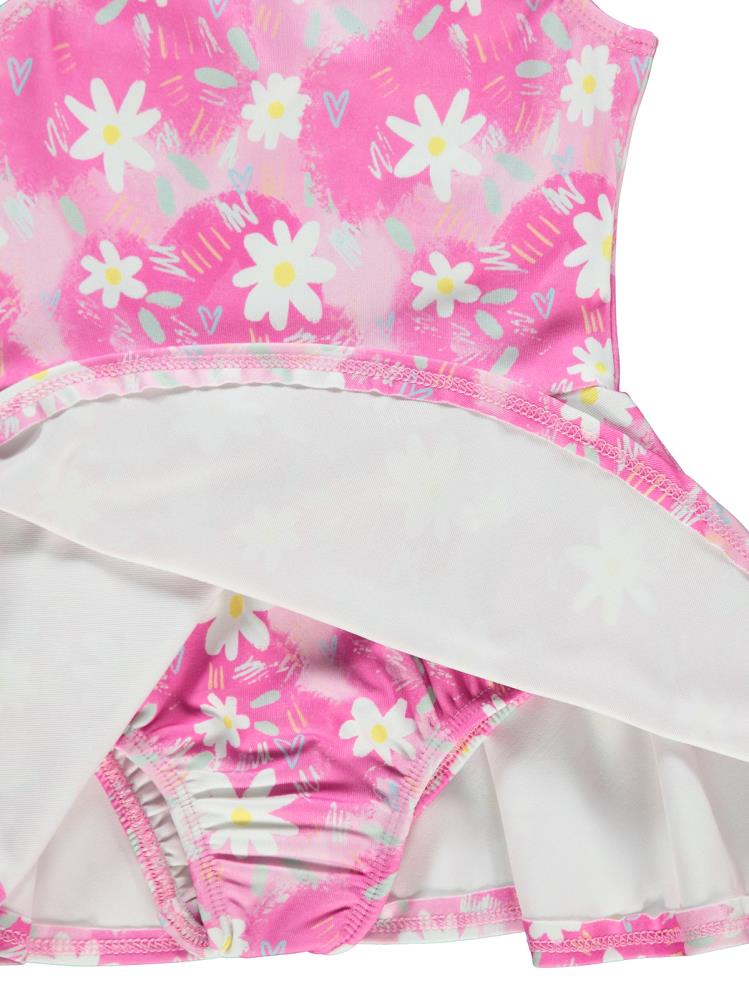 Civil Girls Papatya Desenli 2-12 Yaş Mayo - Pembe