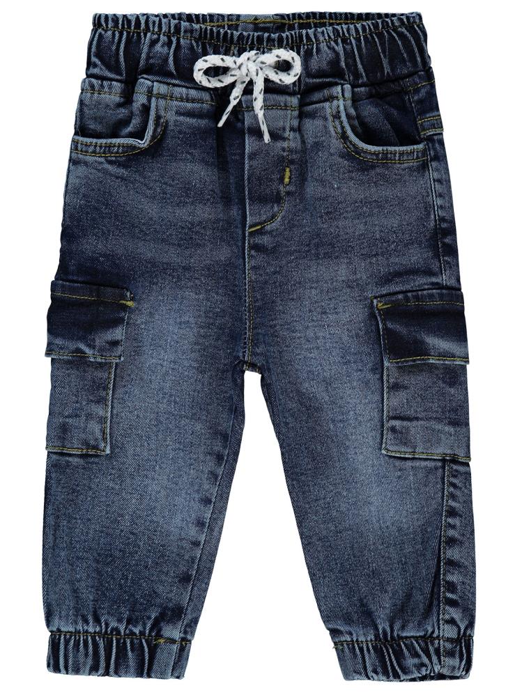Civil Baby Kargo Cepli Kot 6-18 Ay Pantolon - Mavi