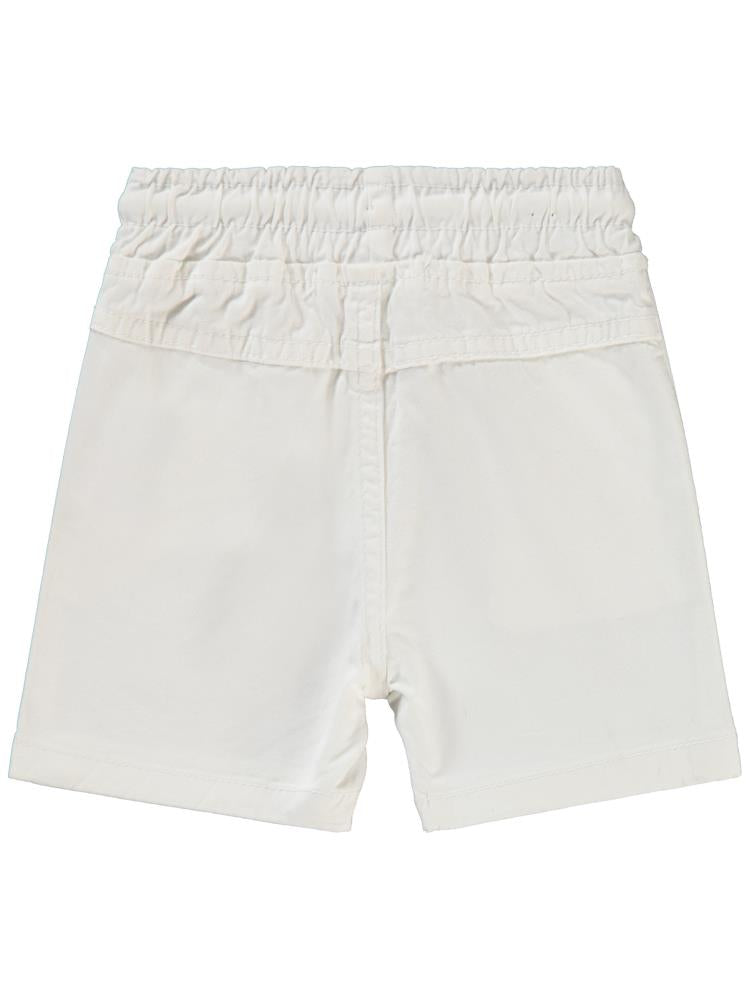 Civil Baby Bel Lastikli Filotolu 6-18 Ay Şort - Beyaz