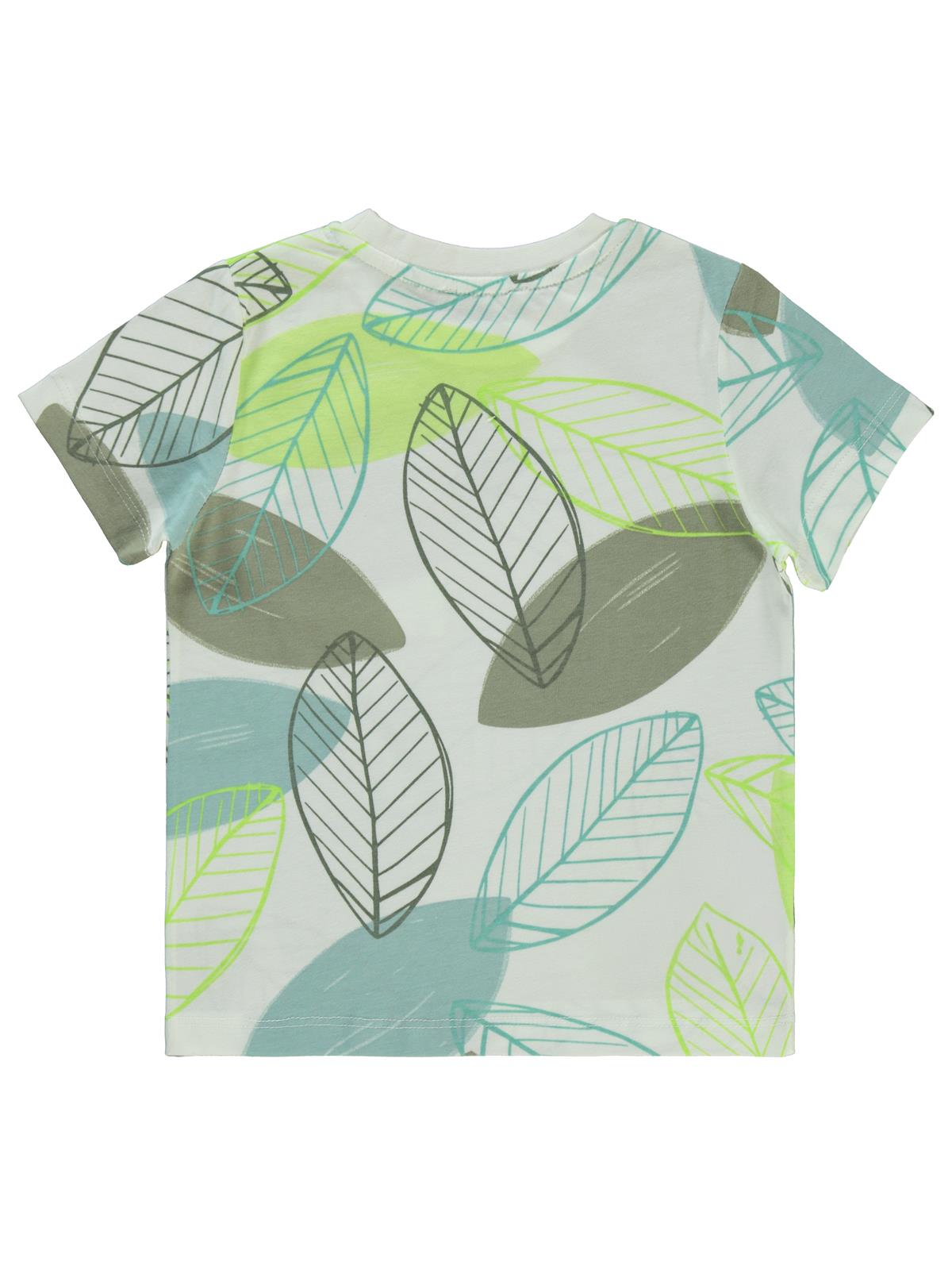 Civil Boys Yaprak Baskılı 2-5 Yaş Tişört - Yeşil