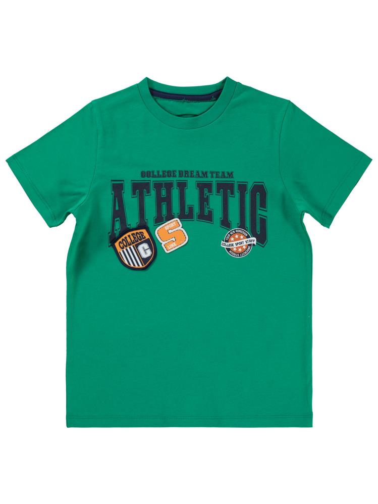 Civil Boys Athletıc Baskılı 6-9 Yaş Tişört - Yeşil