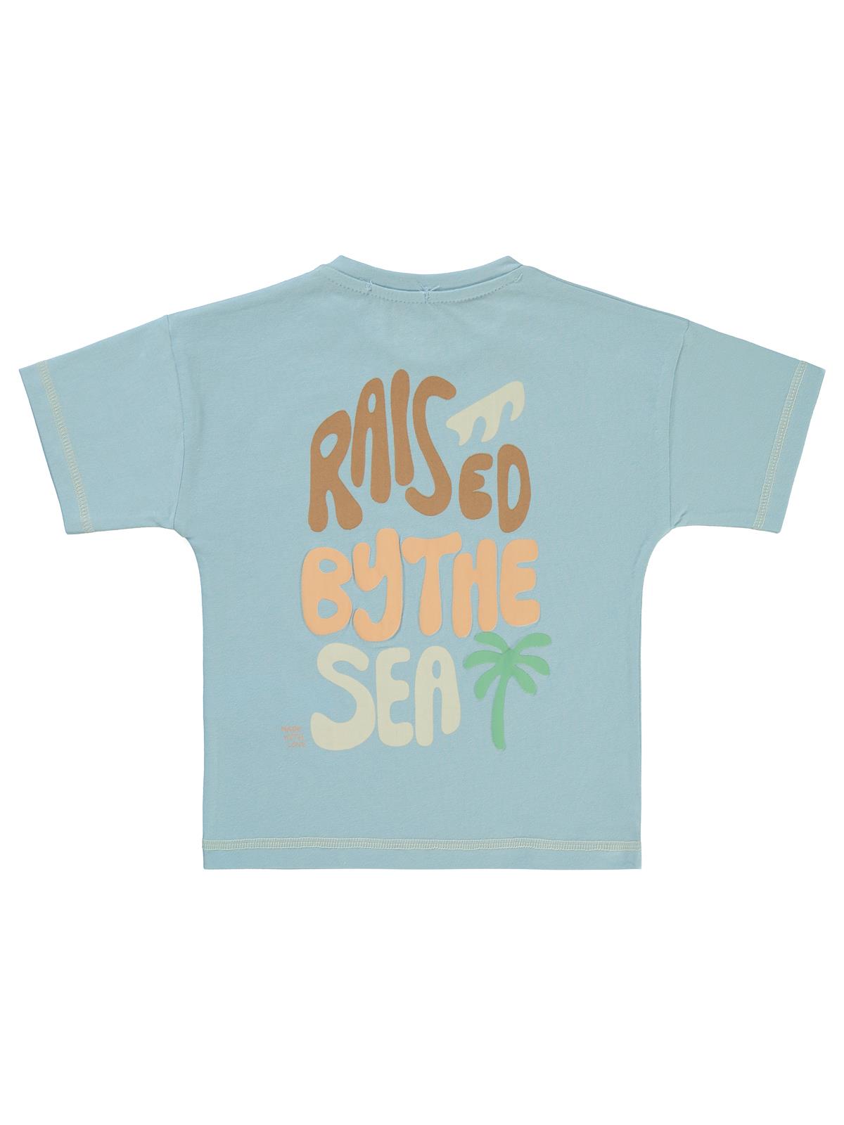 Civil Boys Bythe Sea Baskılı 2-5 Yaş Tişört - Mavi