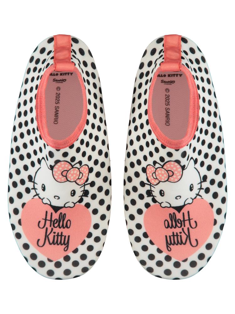 Hello Kitty Baskılı Tabanlı 31-35 Numara Deniz Ayakkabısı - Beyaz