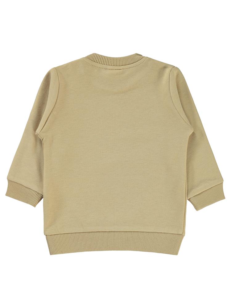 Civil Baby Star Baskılı 6-18 Ay Sweatshirt - Kahverengi