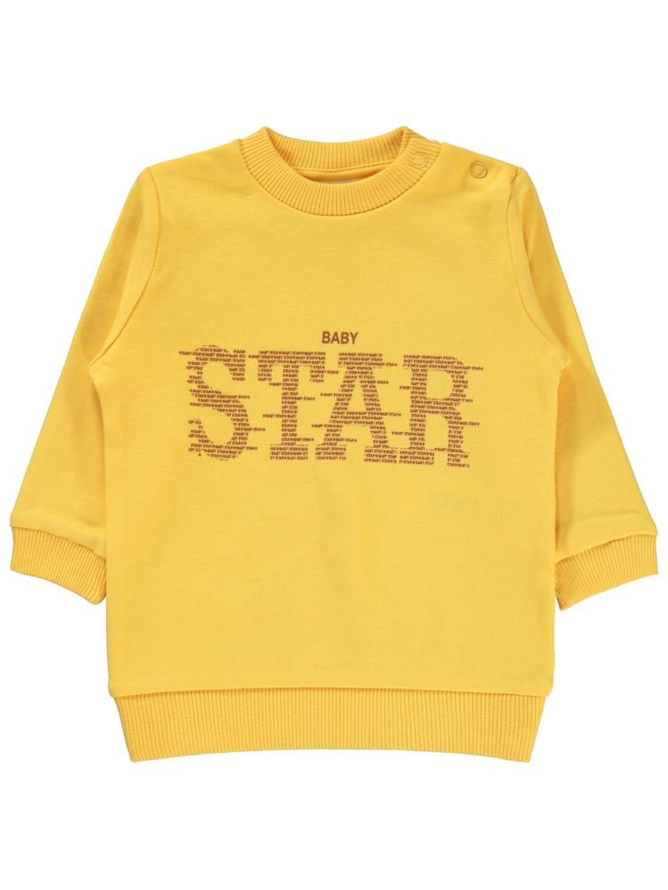 Civil Baby Star Baskılı 6-18 Ay Sweatshirt - Hardal