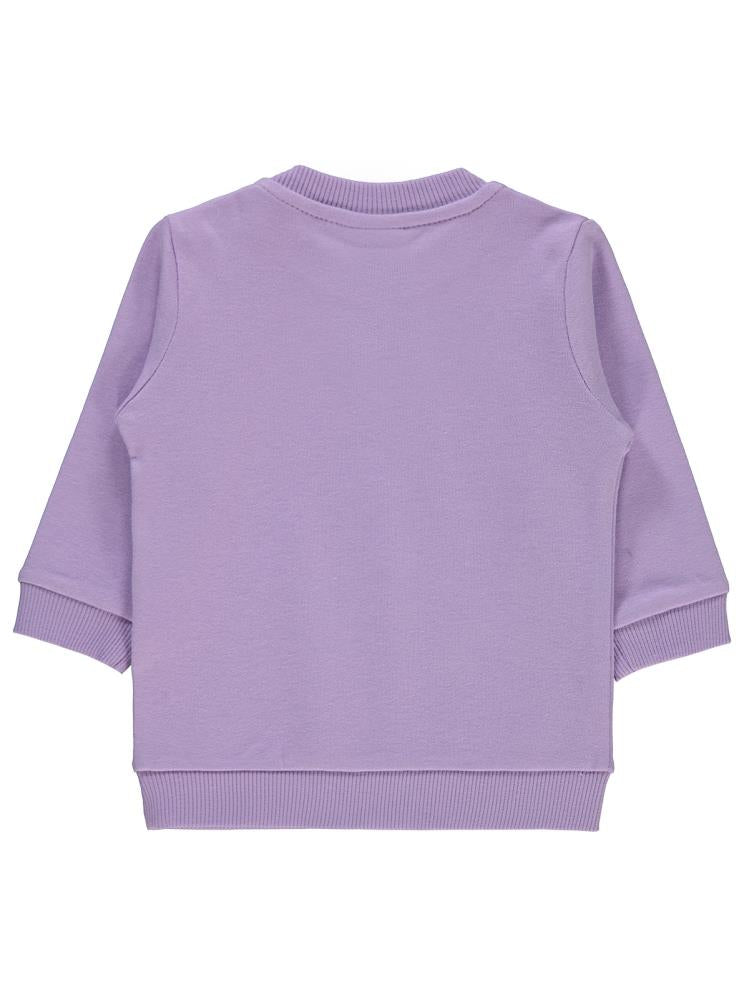Civil Baby Sleep Baskılı 6-18 Ay Sweatshirt - Lila