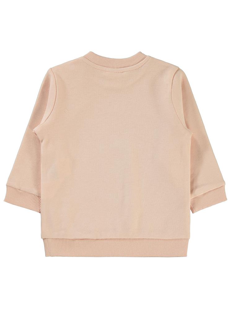 Civil Baby Sleep Baskılı 6-18 Ay Sweatshirt - Pudra