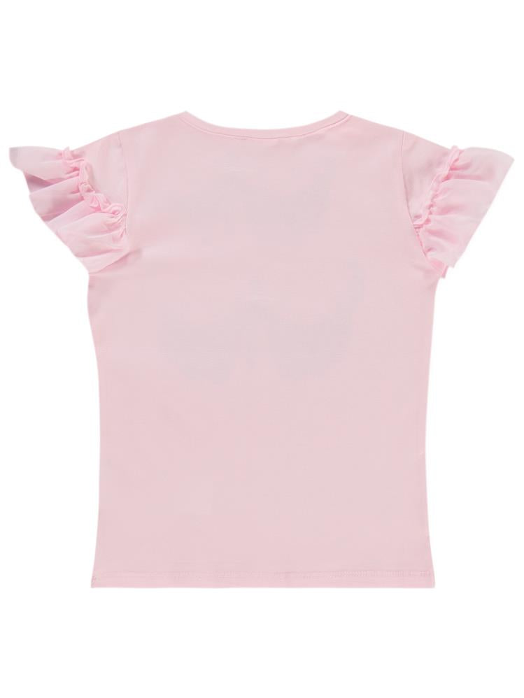 Civil Girls Hello Baskılı 2-5 Yaş Tişört - Pembe
