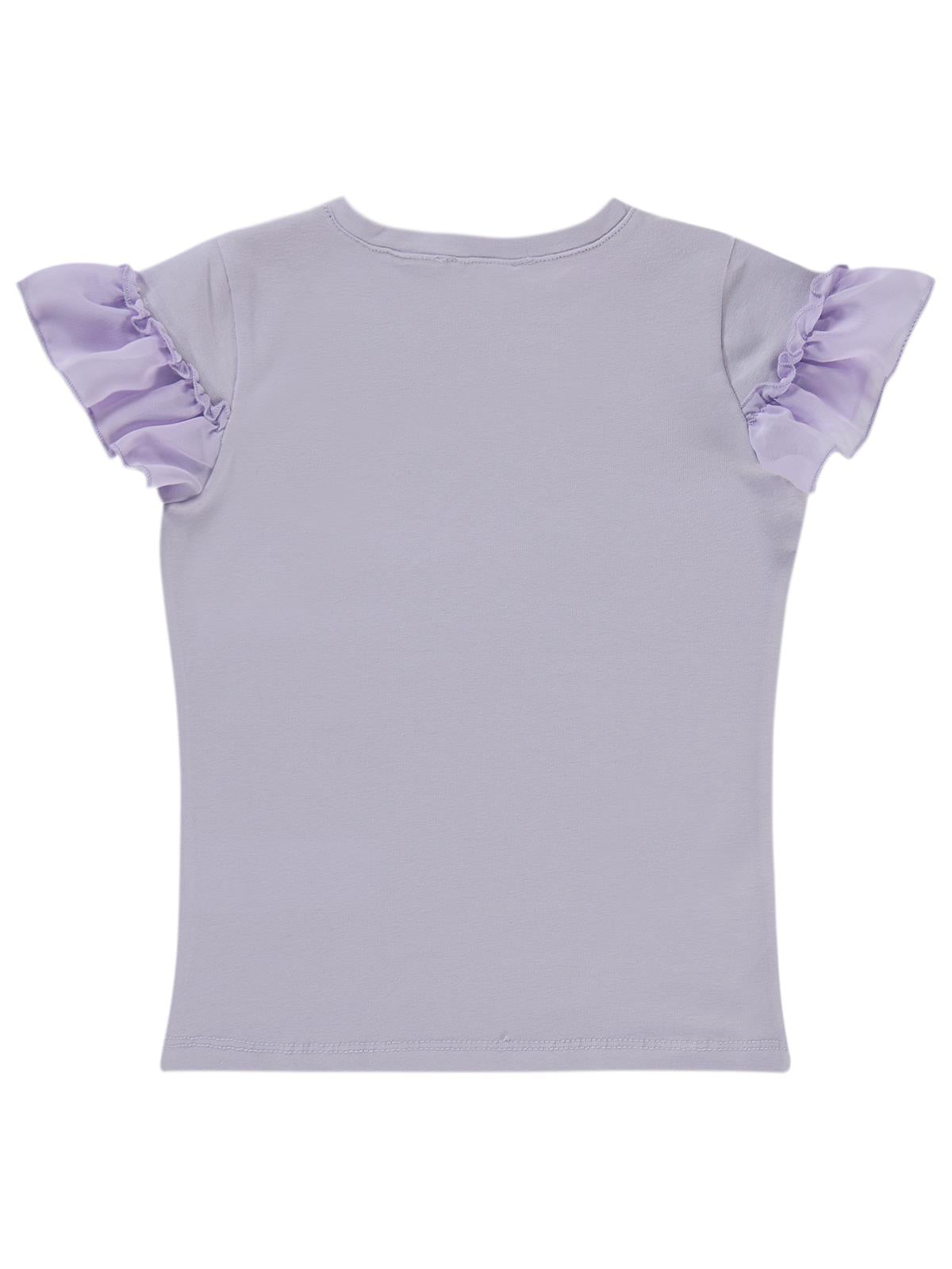 Civil Girls Hello Baskılı 2-5 Yaş Tişört - Lila