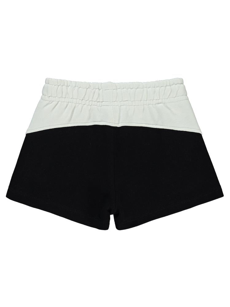 Civil Girls 96 Baskılı 2-5 Yaş Şort - Siyah