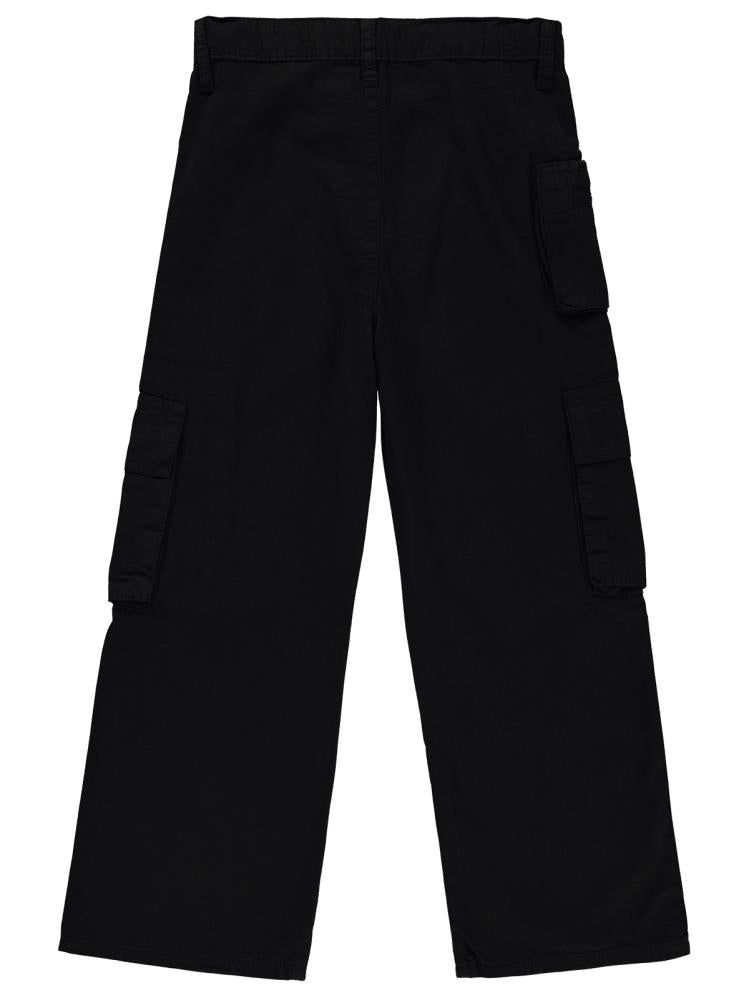 Civil Girls Üç Cepli Kargo 6-9 Yaş Pantolon - Siyah