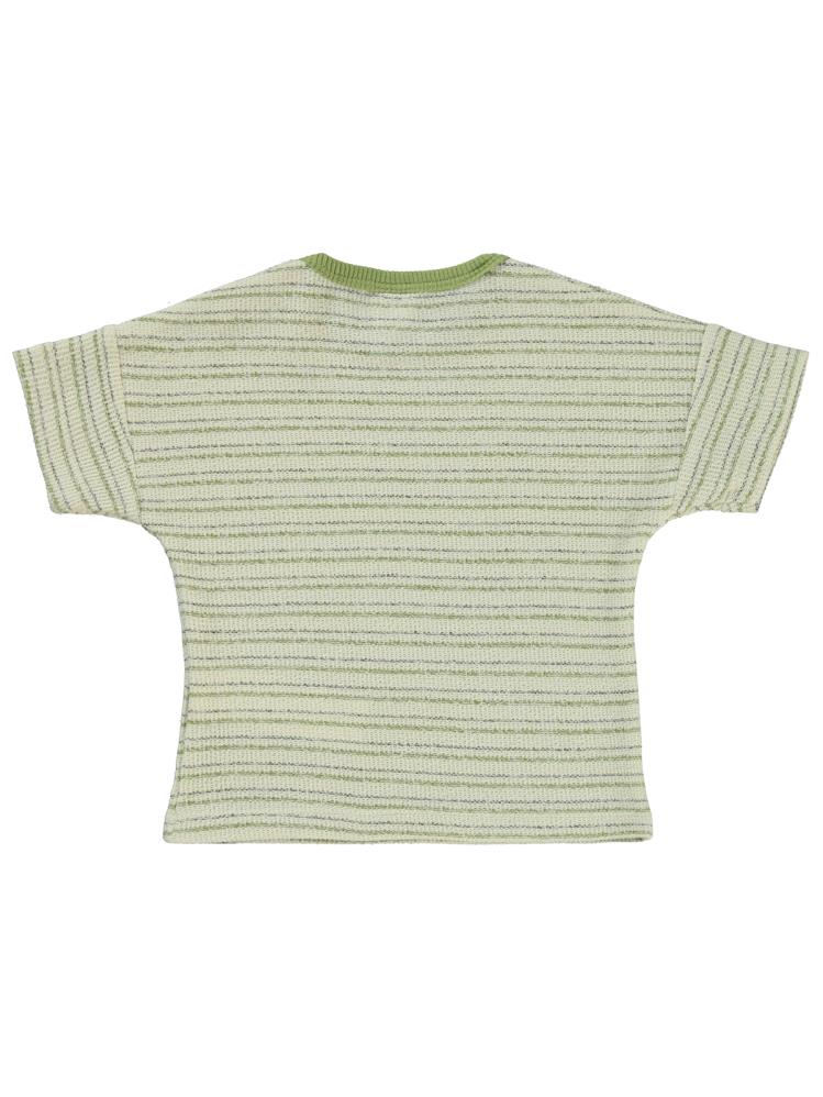 Civil Baby Çizgili 6-18 Ay Tişört - Bej