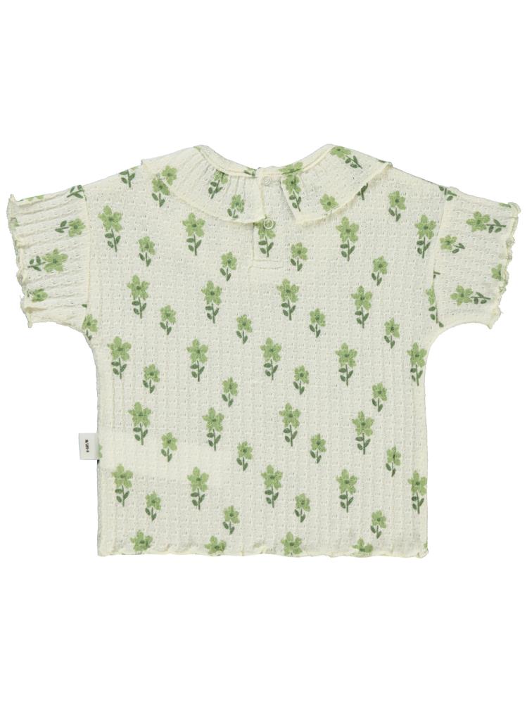 Civil Baby Çiçek Empirme 6-18 Ay Tişört - Bej