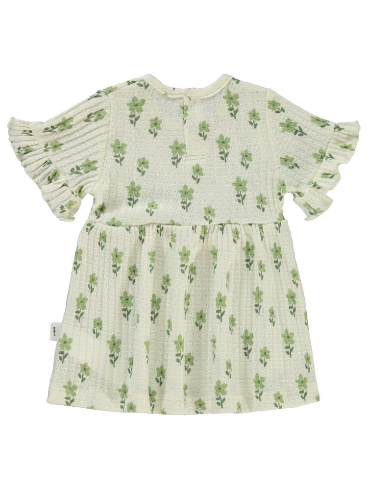Civil Baby Çiçek Empirme 6-18 Ay Elbise - Bej