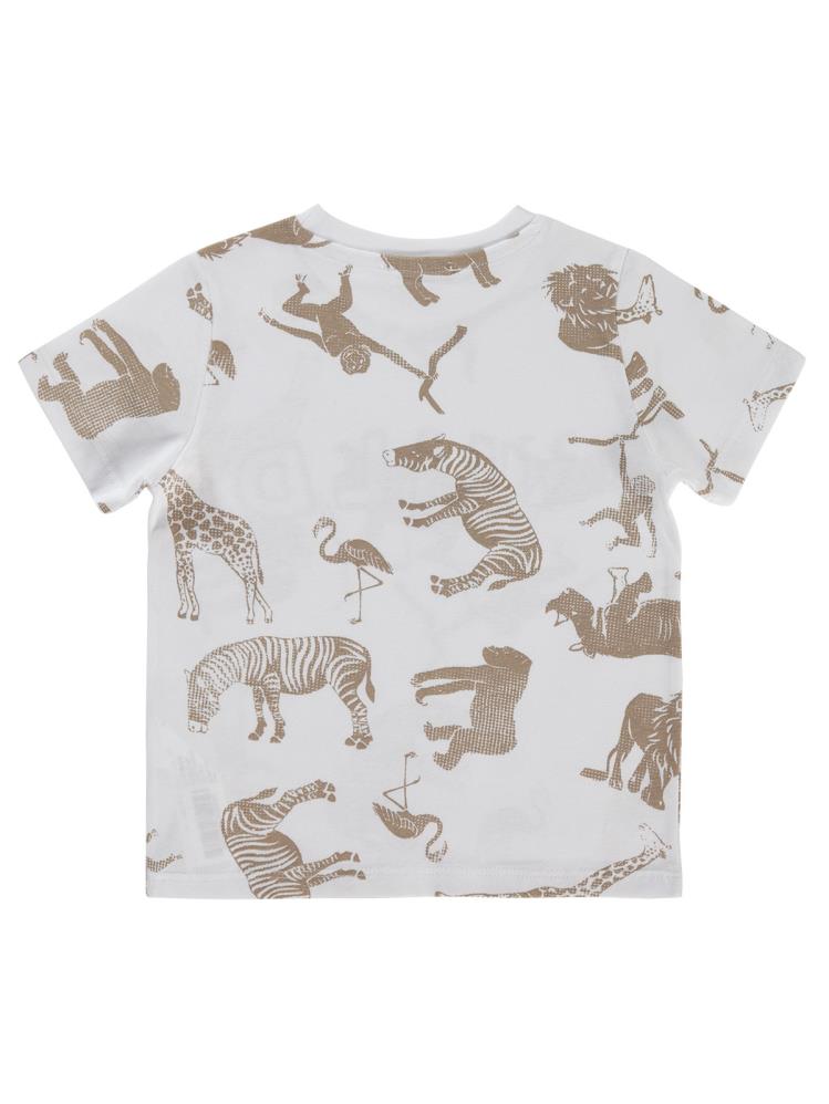 Civil Boys Wıld Baskılı 2-5 Yaş Tişört - Ekru