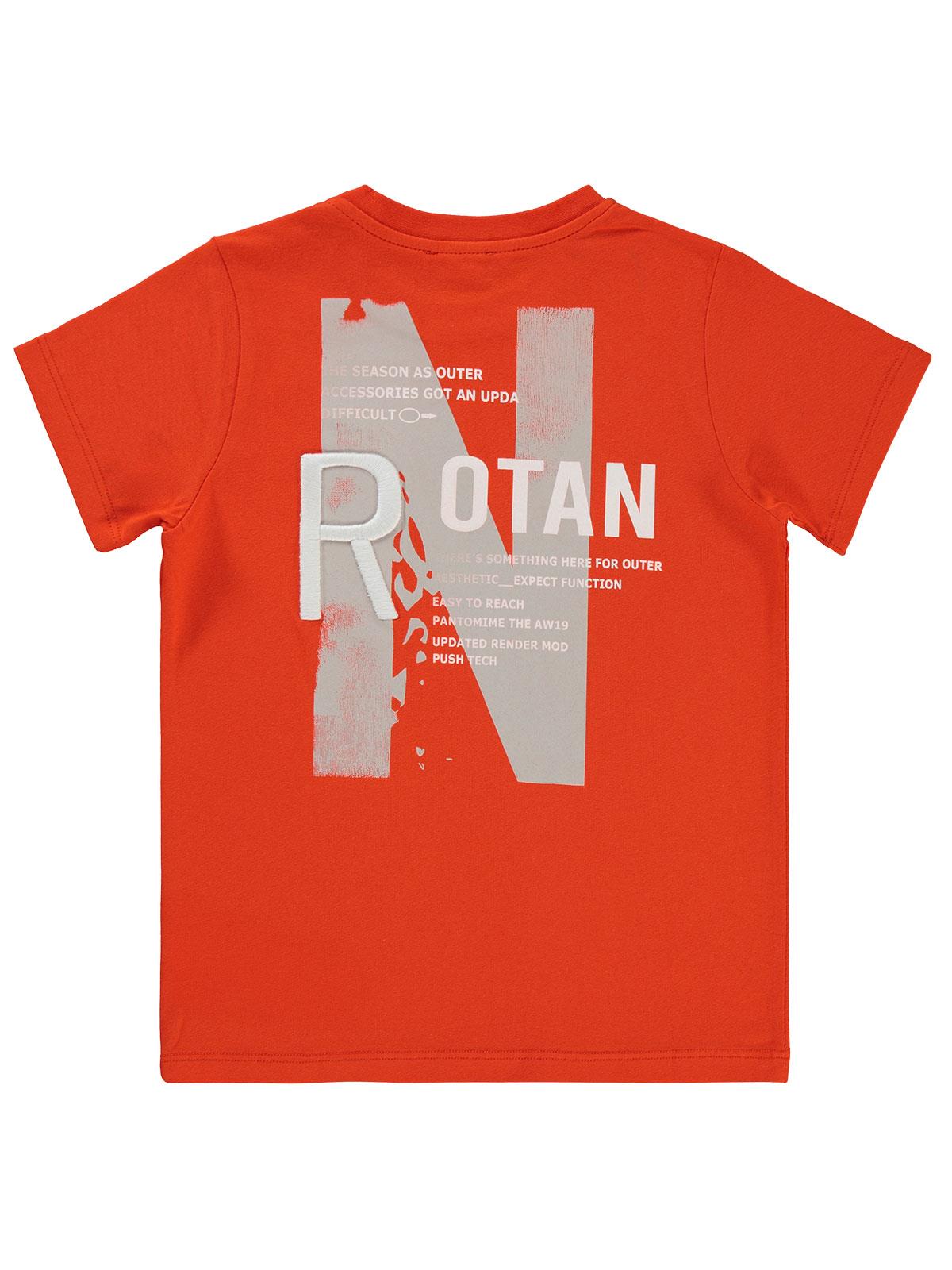 Civil Boys N Baskılı 6-9 Yaş Tişört - Kırmızı