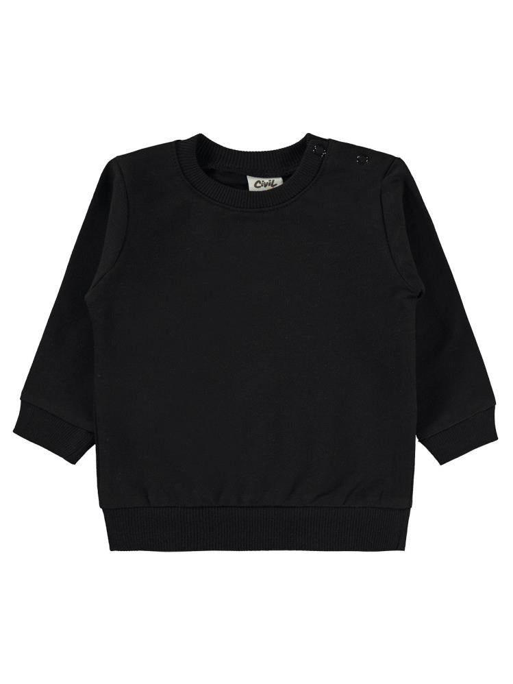 Civil Baby Basic 6-18 Ay Sweatshirt - Siyah