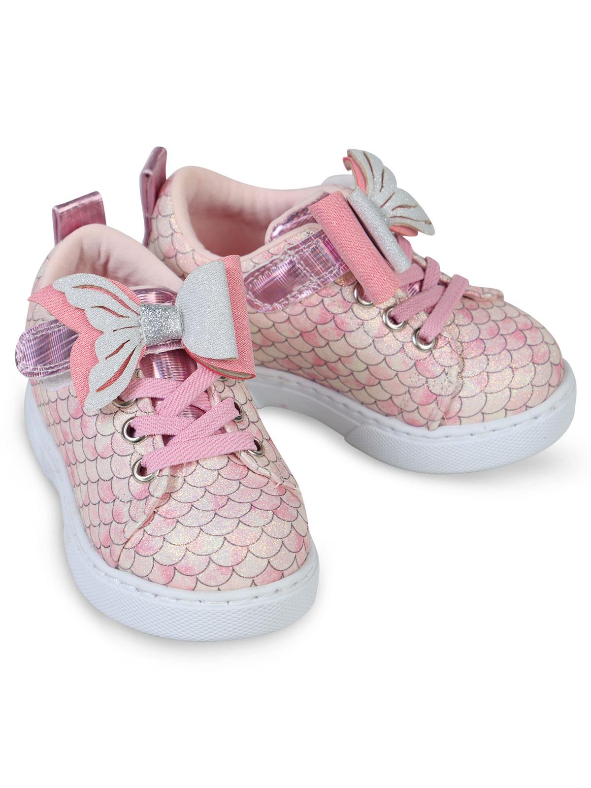 Civil Girls Balık Sırtı Baskılı 21-25-Numara Spor Ayakkabı - Pembe