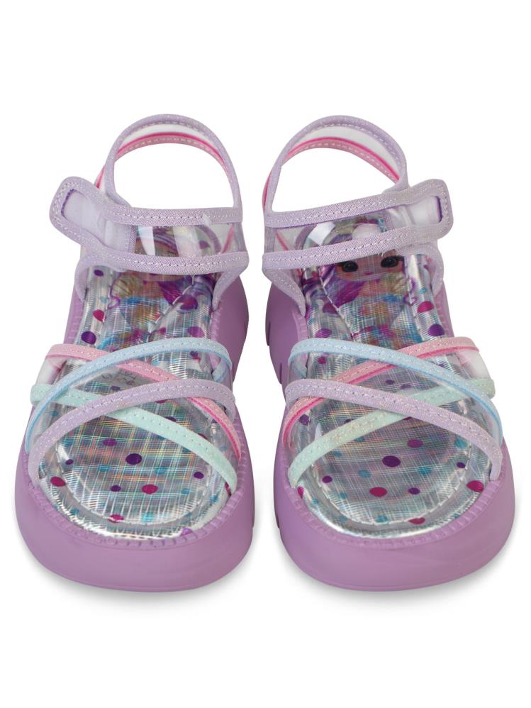 Civil Girls Dolgu Topuk 26-30 Numara Sandalet - Lila