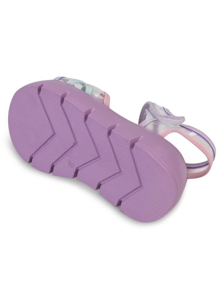 Civil Girls Dolgu Topuk 26-30 Numara Sandalet - Lila