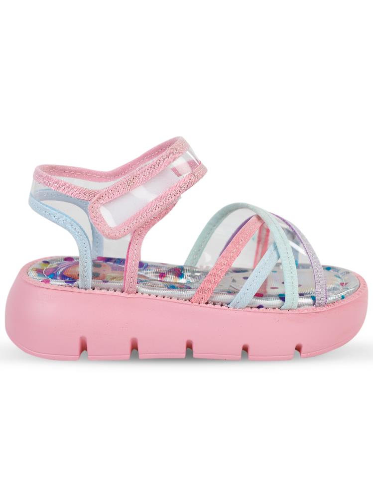 Civil Girls Dolgu Topuk 26-30 Numara Sandalet - Pembe