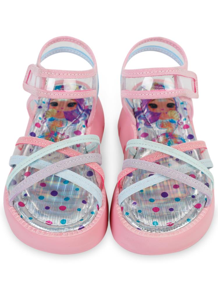 Civil Girls Dolgu Topuk 26-30 Numara Sandalet - Pembe