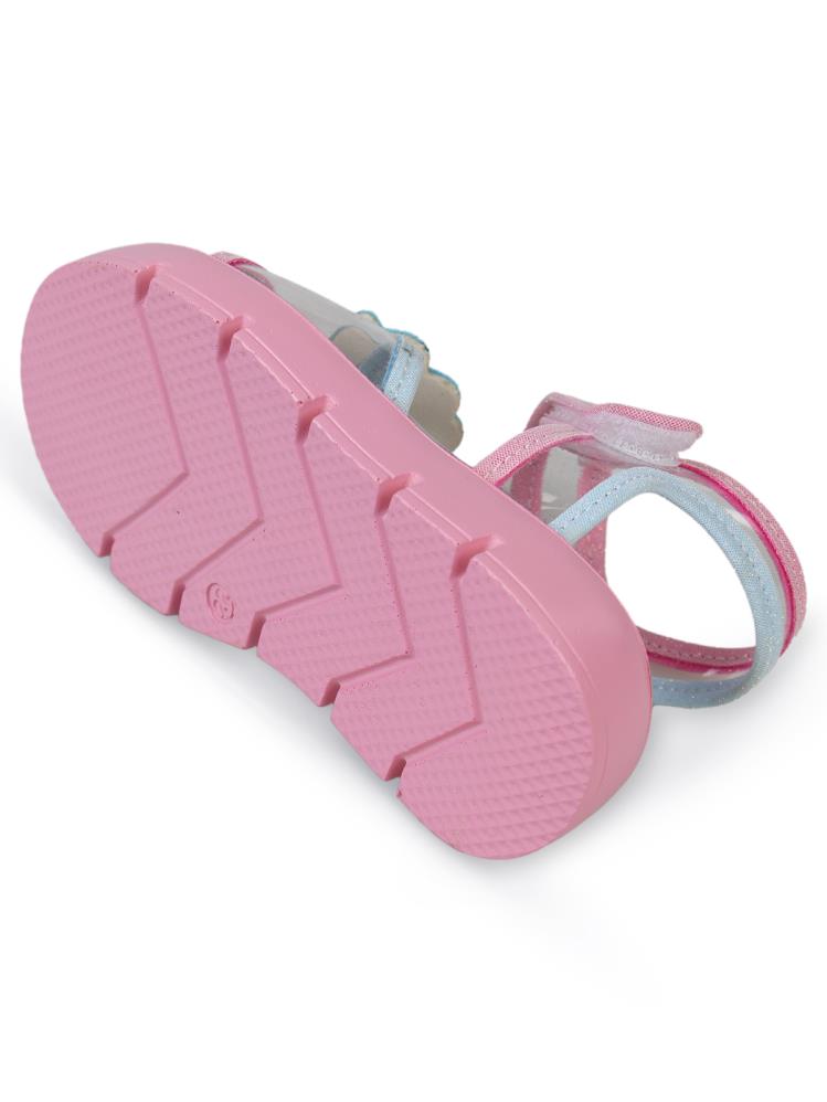 Civil Girls Dolgu Topuk 21-25-Numara Sandalet - Pembe