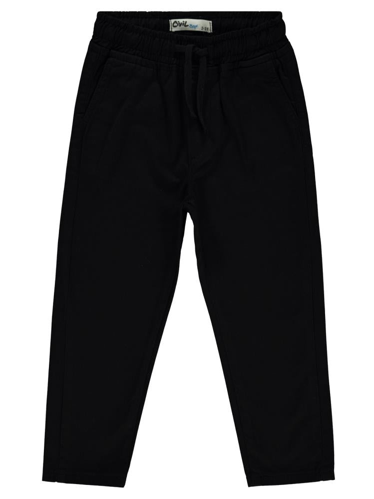 Civil Boys Beli Lastikli 2-5 Yaş Pantolon - Siyah