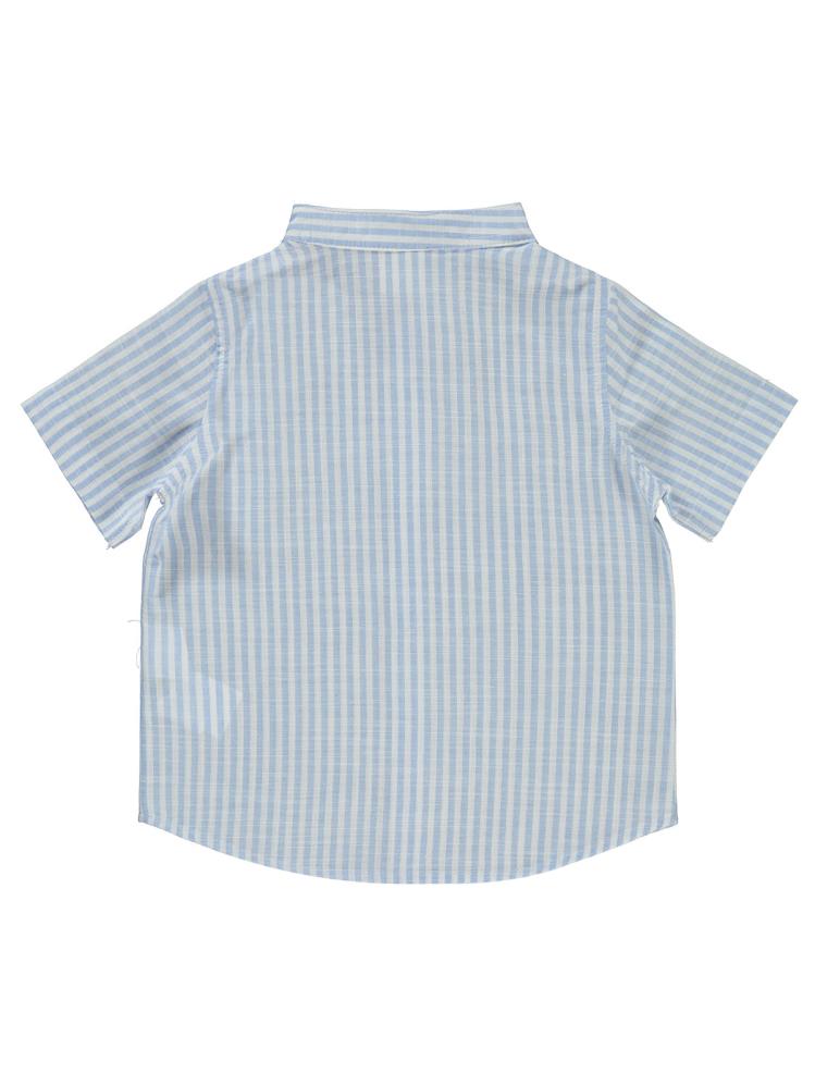 Civil Baby Çizgili 6-18 Ay Gömlek - Mavi